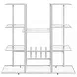 fehér vas virágtartó állvány 94,5 x 25 x 89 cm