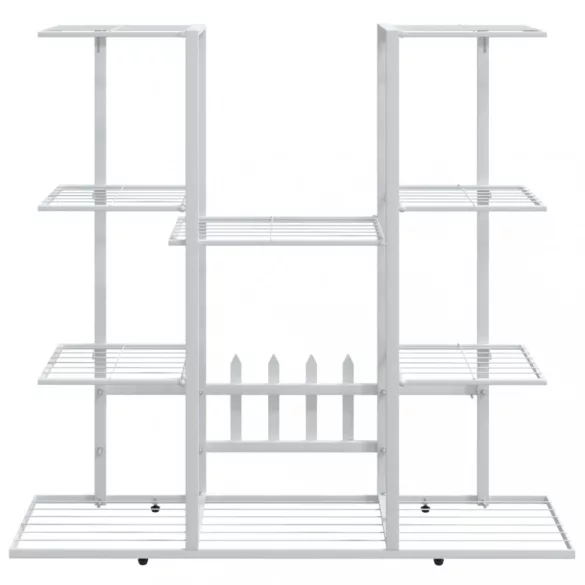 fehér vas virágtartó állvány 94,5 x 25 x 89 cm