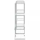 fehér vas virágtartó állvány 94,5 x 25 x 89 cm