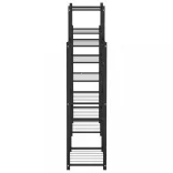 fekete vas virágtartó állvány 83 x 25 x 100 cm