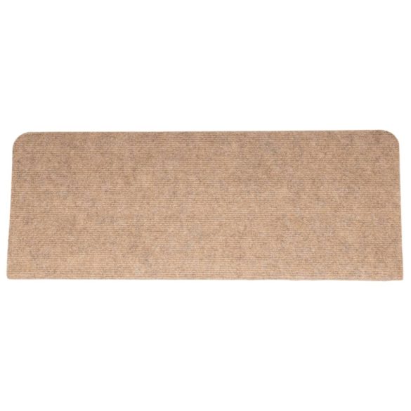 15 db bézs öntapadó lépcsőszőnyeg 65x24,5x3,5 cm
