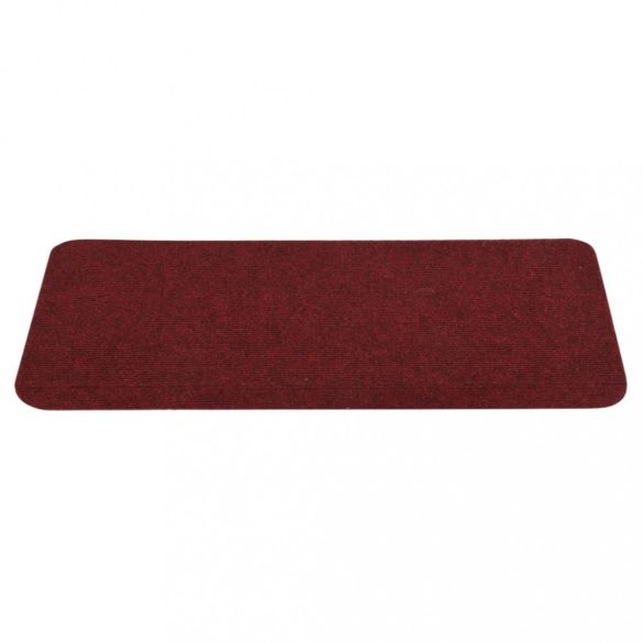 15 db piros öntapadó lépcsőszőnyeg 65x24,5x3,5 cm