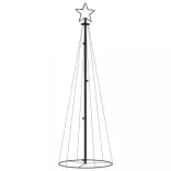 kúp alakú karácsonyfa 108 hideg fehér LED-del 70 x 180 cm