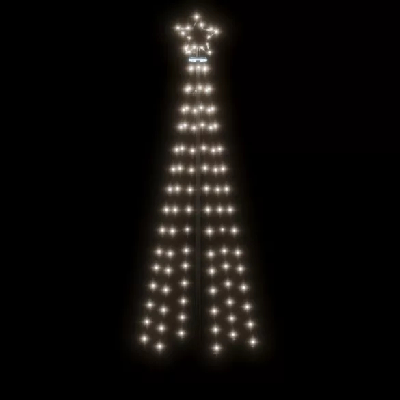 kúp alakú karácsonyfa 108 hideg fehér LED-del 70 x 180 cm