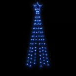 kúp alakú karácsonyfa 108 kék LED-del 70 x 180 cm