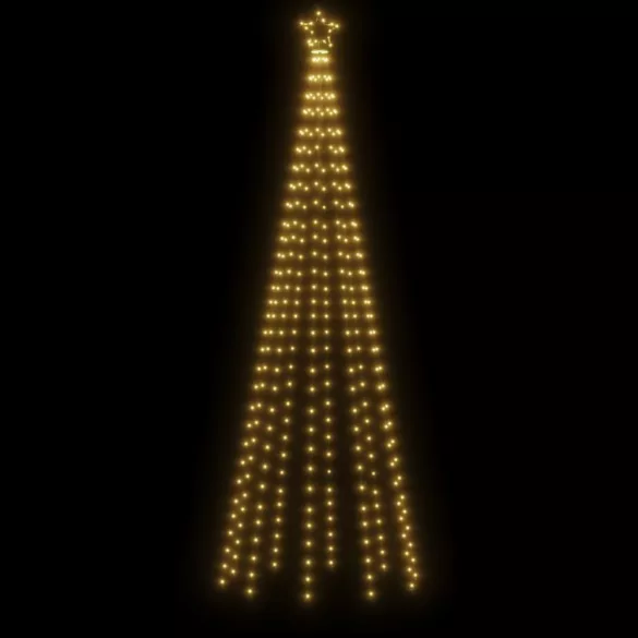 kúp alakú karácsonyfa 310 meleg fehér LED-del 100 x 300 cm