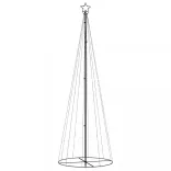 kúp alakú karácsonyfa 310 hideg fehér LED-del 100 x 300 cm