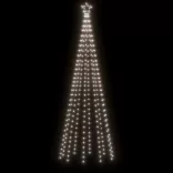 kúp alakú karácsonyfa 310 hideg fehér LED-del 100 x 300 cm