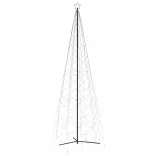 kúp alakú karácsonyfa 1400 hideg fehér LED-del 160 x 500 cm