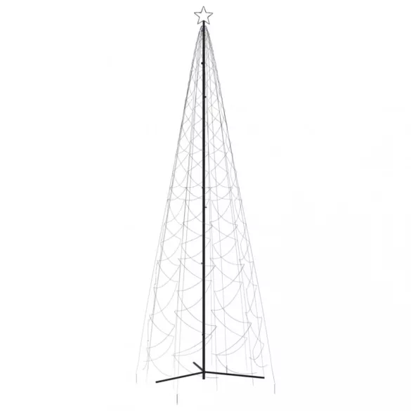 kúp alakú karácsonyfa 1400 kék LED-del 160x500 cm