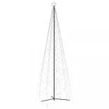 kúp alakú karácsonyfa 1400 meleg fehér LED-del 160 x 500 cm