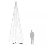 kúp alakú karácsonyfa 1400 meleg fehér LED-del 160 x 500 cm