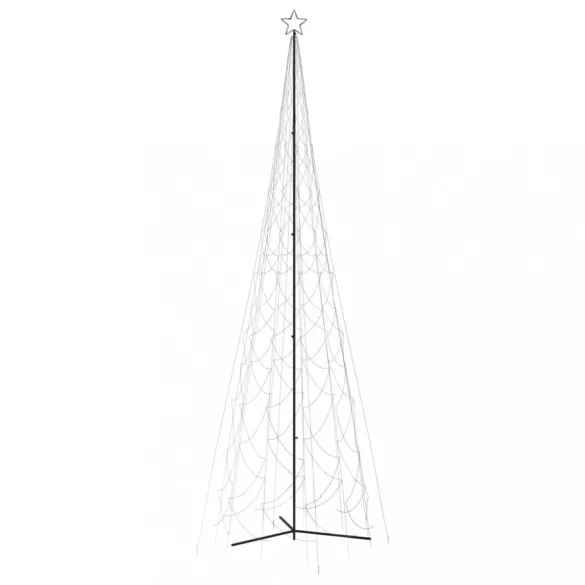 kúp alakú karácsonyfa 3000 kék LED-del 230 x 800 cm