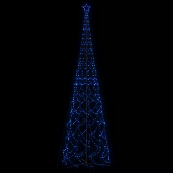 kúp alakú karácsonyfa 3000 kék LED-del 230 x 800 cm