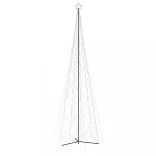 kúp alakú karácsonyfa 3000 meleg fehér LED-del 230 x 800 cm