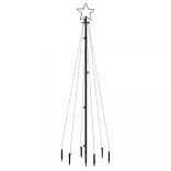 meleg fehér fényű karácsonyfa tüskével 108 LED-del 180 cm