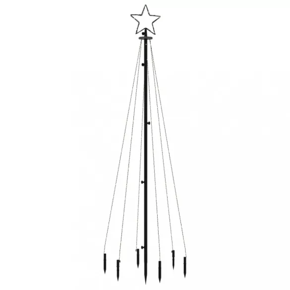 meleg fehér fényű karácsonyfa tüskével 108 LED-del 180 cm