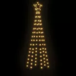 meleg fehér fényű karácsonyfa tüskével 108 LED-del 180 cm