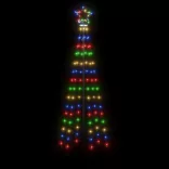 színes fényű karácsonyfa tüskével 108 LED-del 180 cm