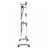 ezüst cipőtartó kerekekkel 89 x 27 x 120 cm