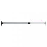 2 db ezüst teleszkópos gardróbsín 58-100 cm