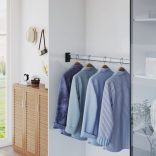 2 db ezüst teleszkópos gardróbsín 58-100 cm