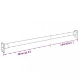 2 db ezüst teleszkópos gardróbsín 58-100 cm