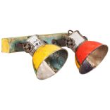 többszínű ipari falilámpa 45 x 25 cm E27