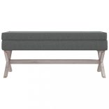 sötétszürke szövet tárolóülőke 110 x 45 x 49 cm