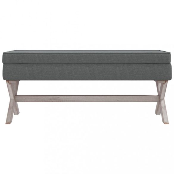 sötétszürke szövet tárolóülőke 110 x 45 x 49 cm