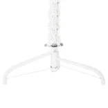 fehér vékony fél műkarácsonyfa állvánnyal 120 cm