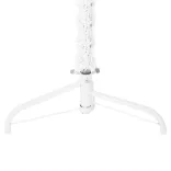 fehér vékony fél műkarácsonyfa állvánnyal 240 cm