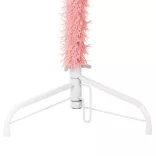 rózsaszín vékony fél műkarácsonyfa állvánnyal 150 cm