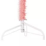 rózsaszín vékony fél műkarácsonyfa állvánnyal 180 cm