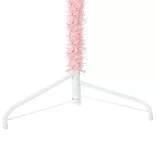 rózsaszín vékony fél műkarácsonyfa állvánnyal 240 cm