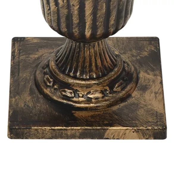 fehér PVC kivilágított kacskaringós karácsonyfa kaspóval 120 cm