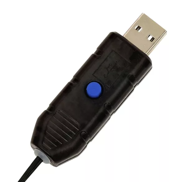 fehér PVC kivilágított kacskaringós karácsonyfa kaspóval 120 cm