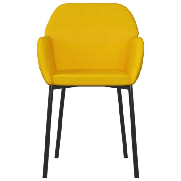 2 db sárga bársony étkezőszék