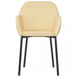 2 db krémszínű bársony étkezőszék