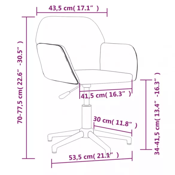 fekete szövet forgó irodaszék