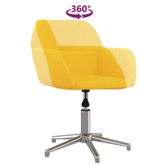 világossárga szövet forgó irodaszék