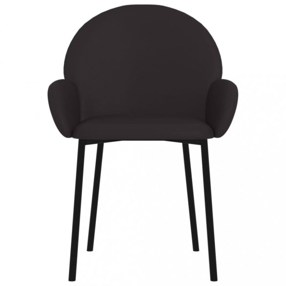 2 db fekete műbőr étkezőszék