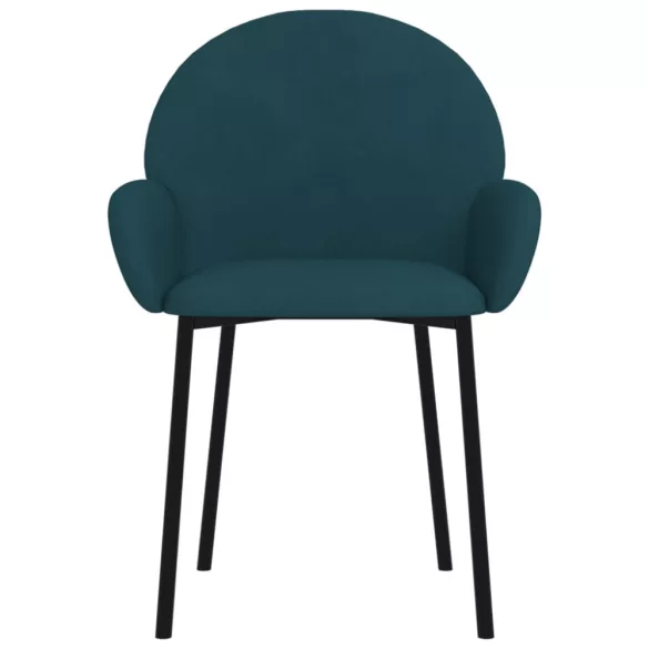 2 db kék bársony étkezőszék