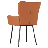 2 db fekete szövet és műbőr étkezőszék