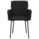 2 db fekete bársony étkezőszék