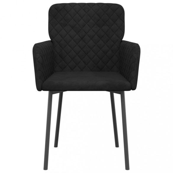 2 db fekete bársony étkezőszék