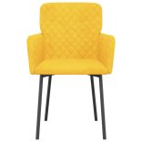 2 db sárga bársony étkezőszék