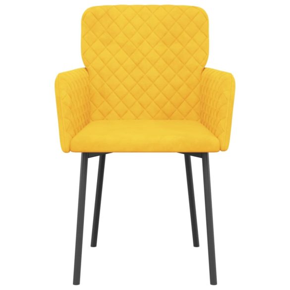 2 db sárga bársony étkezőszék