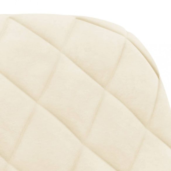 2 db krémszínű bársony étkezőszék