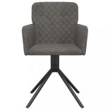 2 db sötétszürke bársony forgó étkezőszék